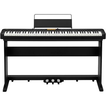 Casio CDP-S360 melnas digitālās klavieres komplekts ar statīvu