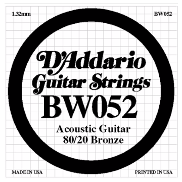 052 D'Addario BW052 ģitāras stīga