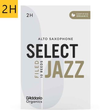 2 Hard D'addario Organic Select Jazz Filed ORSF10ASX2H alta saksofona mēlīte