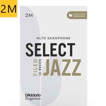 2 Medium D'addario Organic Select Jazz Filed ORSF10ASX2M alta saksofona mēlīte