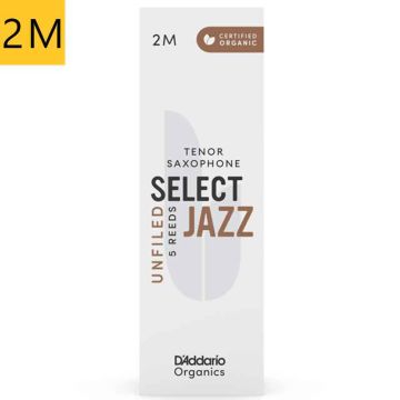 2 Medium Daddario Organic Select Jazz Unfiled ORRS05TSX2M tenora saksofona mēlīte