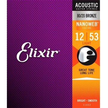 Elixir 11052 Nanoweb Bronze 80/20 12-53