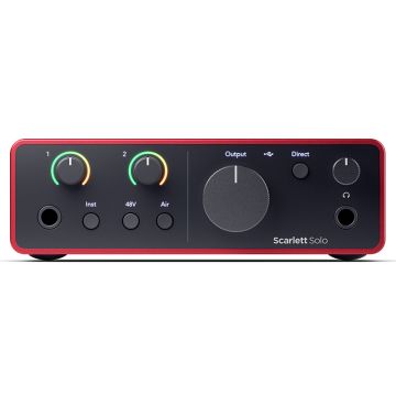 Focusrite Scarlett Solo 4th Gen no priekšas