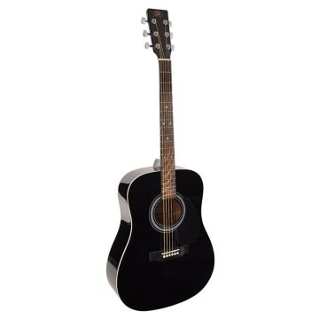 Akustiskā ģitāra melnā krāsā SX SD104G BK