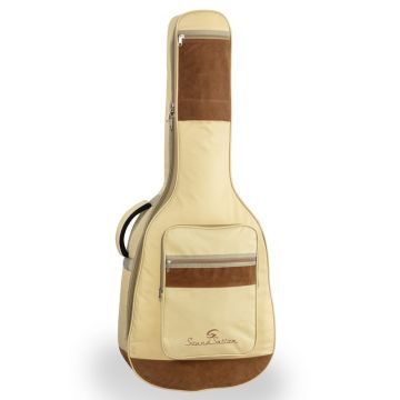 Akustiskās ģitāras soma SUEDE-A-HC gaišā krāsā
