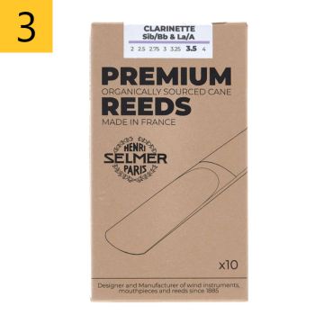 3 Selmer Premium klarnetes mēlīte