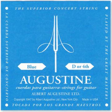 D-4 ceturtā stīga Augustine Blue klasiskajai ģitārai
