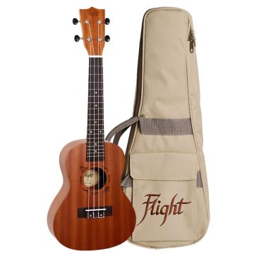 Koncerta ukulele Flight NUC-310 ar somu