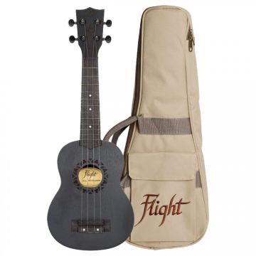 Melna soprāna ukulele Flight NUS-310-Blackbird