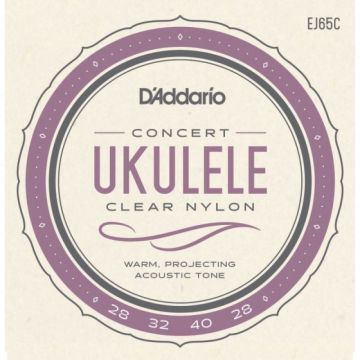 Koncerta ukuleles stīgas D'Addario EJ65C