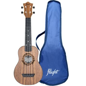 Brūna ukulele ar somu